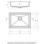 Deante Correo umywalka 50x35 cm prostokątna wpuszczana-podblatowa czarna CQR_NU5U zdj.2