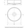 Deante Silia umywalka 36x36 cm okrągła nablatowa antracyt CQS_TU4S zdj.2
