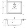 Deante Corda zlewozmywak granitowy 54x44 cm czarny ZQA_N10C zdj.2