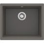 Deante Corda Flush zlewozmywak granitowy 55x46 cm wpuszczany antracyt metalik ZQAT10F zdj.1