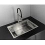 Deante Magnetic zlewozmywak stalowy 76x52 cm stal szczotkowana ZRM_010B zdj.5