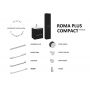 Elita Roma Plus Compact zestaw meblowy 80 cm umywalka z szafką biały połysk/czarny mat 168520 zdj.11