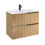 Elita Asami szafka 80x45x63,5 cm podumywalkowa wisząca dąb naturalny RE010800156690 zdj.4