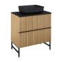 Elita Asami szafka 80x45x63,5 cm podumywalkowa wisząca dąb naturalny RE010800156690 zdj.8