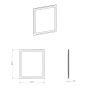Elita Mia lustro 60x80 cm prostokątne z oświetleniem RE069509000010 zdj.2