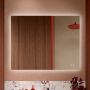 Elita Square lustro 100x80 cm prostokątne z oświetleniem z matą grzewczą white matt RE069529000010 zdj.5