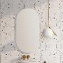 Zestaw Elita Oval lustro 50x100 cm owalne z kinkietem Rabalux Oliro 1x6 W chrom (RE067567000010, 75048) zdj.5
