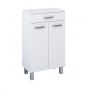 Elita Sunn szafka 50,1x29,6x84,1 cm boczna stojąca biały połysk RE169198008060 zdj.1