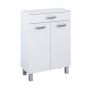 Elita Sunn szafka 58,6x29,6x84,1 cm boczna stojąca biały połysk RE169199008060 zdj.1