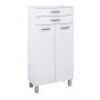 Elita Sunn szafka 58,6x29,6x114,6 cm boczna stojąca biały połysk RE169204008060 zdj.1