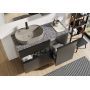 Elita Babette umywalka 62x41,2 cm owalna nablatowa fume matt RE040620017020 zdj.4