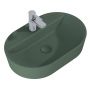 Elita Babette umywalka 62x41,2 cm owalna nablatowa zielona 146043 zdj.1
