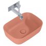 Elita Reni umywalka 45,5x32,5 cm prostokątna nablatowa terra pink matt RE040460036600 zdj.4