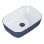 Elita Reni umywalka 45,5x32,5 cm prostokątna nablatowa navy blue mat RE040460896170 zdj.3