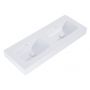 Elita Dimple umywalka 121x46 cm prostokątna ścienna-podwójna white matt RE041200025290 zdj.2