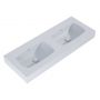 Elita Dimple umywalka 121x46 cm prostokątna ścienna-podwójna stone matt RE041200027040 zdj.1