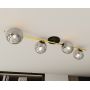 Emibig Splendi lampa podsufitowa 4x10W czarny/złoty/grafit 1246/4 zdj.6