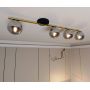 Emibig Monza lampa podsufitowa 4x10W czarny/złoty/grafit 1250/4 zdj.8