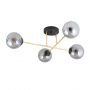 Emibig Magnum lampa podsufitowa 4x10W czarny/złoty/grafit 1269/4 zdj.3