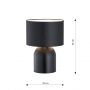 Emibig Aspen lampa stołowa 1x15 W czarny/biały 1322/LN1 zdj.2