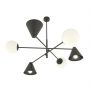 Emibig Hermes lampa podsufitowa 6x10 W czarna 13476 zdj.1