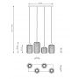Emibig Vander lampa wisząca 4x15 W czarna 1365/4 zdj.2