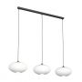 Emibig Coco lampa wisząca 3x15 W biała-czarna 1376/3 zdj.1