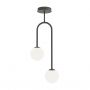 Emibig Atria lampa podsufitowa 2x10 W biała-czarna 1383/2 zdj.1