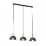 Emibig Moto lampa wisząca 3x15 W czarna-złota 1386/3 zdj.1