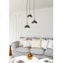 Emibig Moto lampa wisząca 3x15 W czarna-złota 1386/3PREM zdj.5