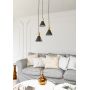 Emibig Rosa lampa wisząca 3x10 W czarna-złota 1388/3PREM zdj.5