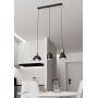 Emibig Fox lampa wisząca 3x10 W czarna-złota 1402/3 zdj.5