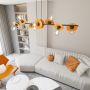 Emibig Token lampa wisząca 8x15 W czarna-pomarańczowa 1428/8 zdj.3