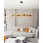 Emibig Token lampa wisząca 8x15 W czarna-pomarańczowa 1428/8 zdj.4