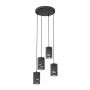 Emibig Tank inteligentna lampa wisząca 4x15 W czarna 1431/4PREM zdj.1