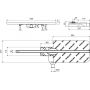 Excellent Stilio ruszt odpływu liniowego 90 cm grafit szczotkowany INEX.1525.900.R.AB zdj.2