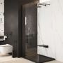Excellent Vidoq ścianka prysznicowa walk-in 100 cm grafitowy szczotkowany/szkło przezroczyste KAEX.1506.1000.LP.AB zdj.3
