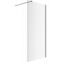 Excellent Vidoq ścianka prysznicowa walk-in 90 cm grafitowy szczotkowany/szkło przezroczyste KAEX.1506.900.LP.AB zdj.1