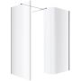 Excellent Vidoq ścianka prysznicowa walk-in 93 cm chrom połysk/szkło przezroczyste KAEX.1507.930.LP.CR zdj.4