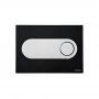 Schwab Circle przycisk spłukujący do WC szkło czarne/metal 256719 zdj.1