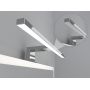 Domtech LED_on lustro łazienkowe 80x60 cm z oświetleniem i półkami biały 49-PI7U-60KK zdj.8