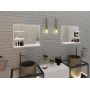 Domtech Lux lustro łazienkowe 60x50 cm z półkami lewe biały LUX.3P.L.50x60.BIA zdj.9