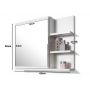Domtech Basic szafka łazienkowa 60x50 cm lustrzana prawa biała Q2-RJEC-RJDV zdj.2