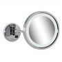 Geesa Mirror lusterko kosmetyczne 21,5 cm okrągłe z oświetleniem LED do golenia chrom 911088 zdj.1
