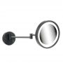 Geesa Mirror lusterko kosmetyczne 21,5 cm okrągłe z oświetleniem LED do golenia i makijażu czarne 911093-06 zdj.1