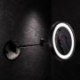 Geesa Mirror lusterko kosmetyczne 21,5 cm okrągłe z oświetleniem LED do golenia i makijażu czarne 911093-06 zdj.3