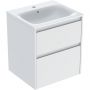 Geberit Selnova Square umywalka z szafką 55 cm białą 504.137.00.1 zdj.1