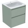 Geberit Selnova Square umywalka z szafką 55 cm szałwiowozielony 504.137.IK.1 zdj.1