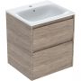 Geberit Selnova Square umywalka z szafką 55 cm orzech 504.137.JR.1 zdj.1