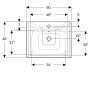 Geberit Selnova Square umywalka z szafką 60 cm piaskowoszary 504.138.DB.1 zdj.5